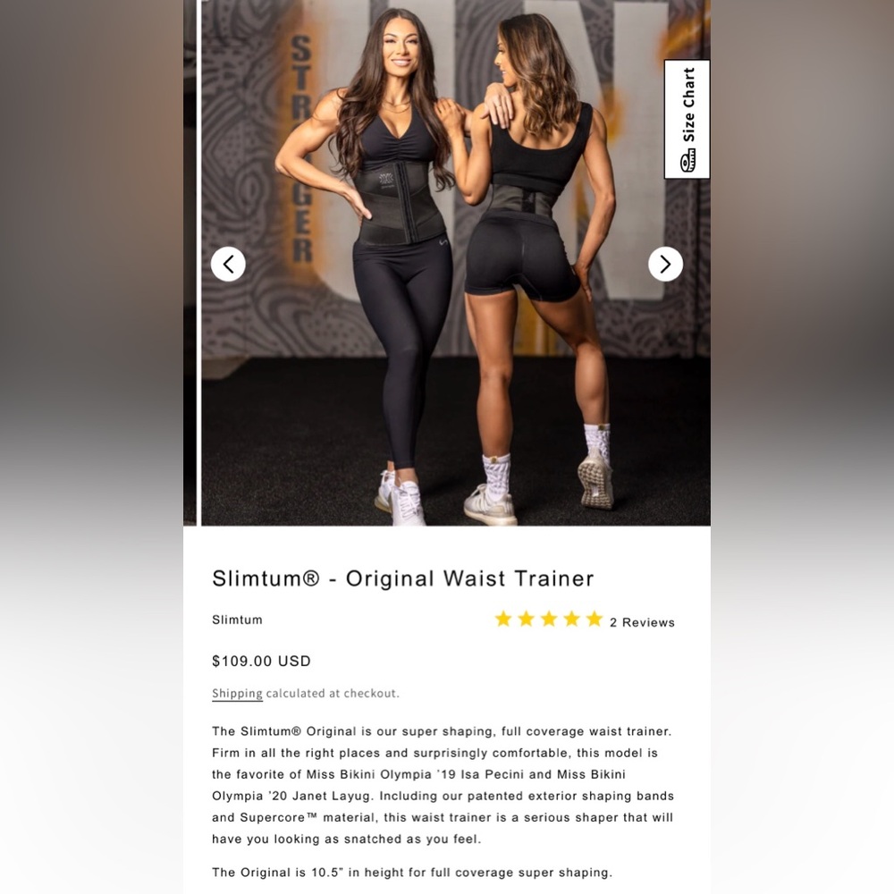 Slimtum Black Waist Trainer - Picture 3 of 5
